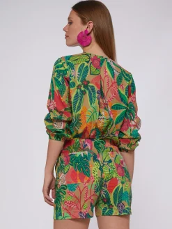 Vilagallo Bermuda Estampado Tropical New