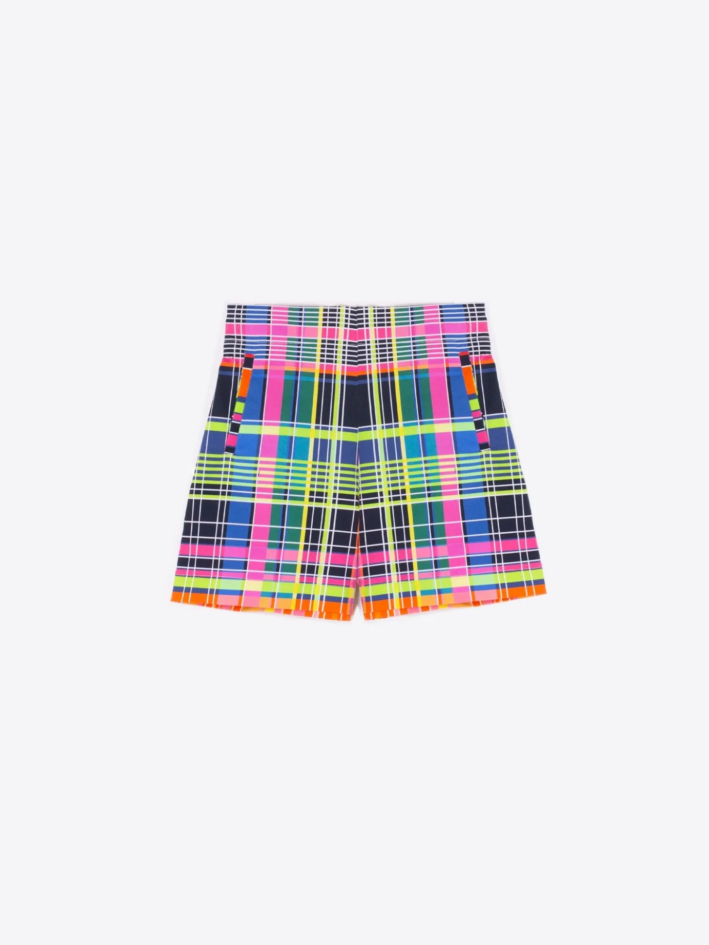 Vilagallo Bermuda Short Sandra Multicolour Check Gabardina New