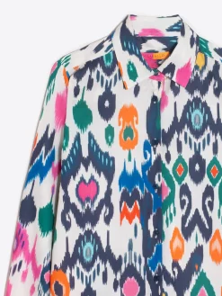 Vilagallo Camisa Algodon Estampado Ikat Fashion