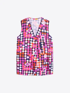 Vilagallo Camisa Algodon Estampado Geometrico Online