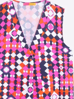 Vilagallo Camisa Algodon Estampado Geometrico Online