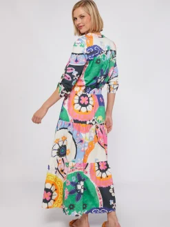 Vilagallo Camisa Algodon Satin Suzani Print Shop