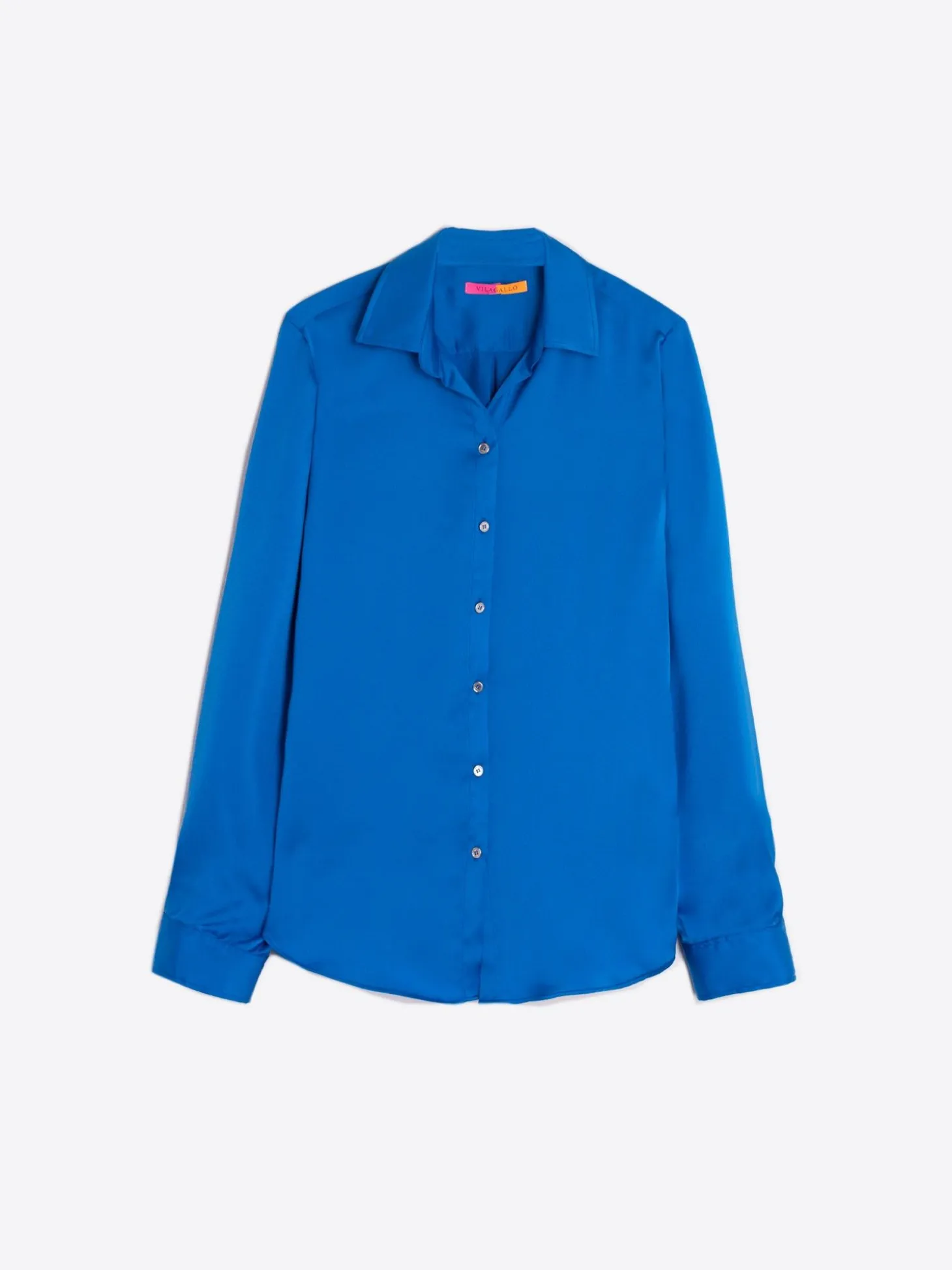Vilagallo Camisa Azul Satinada Shop