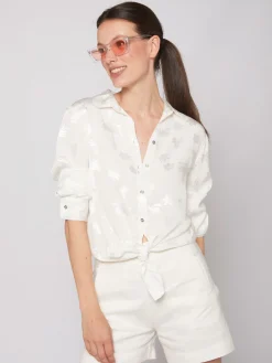 Vilagallo Camisa Blanca Jacquard La Palma Hot