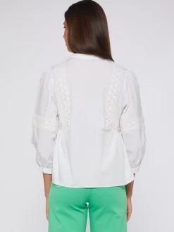 Vilagallo Camisa Blanca Poplin Detalle Estrellas Store