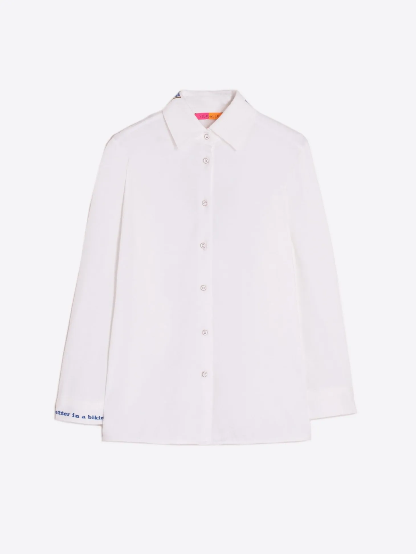 Vilagallo Camisa Bordada Tejido Camiseta Clearance