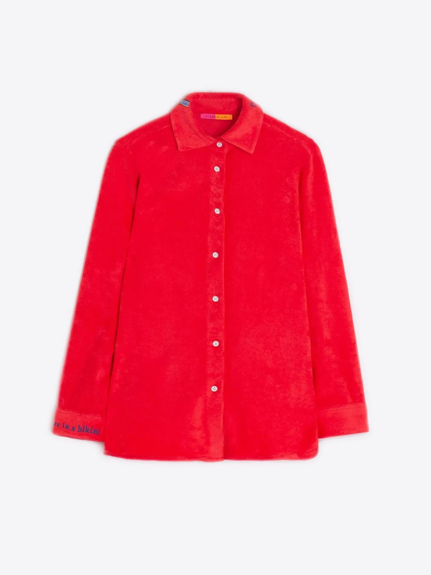 Vilagallo Camisa Bordado Langosta Tejido Toalla Best