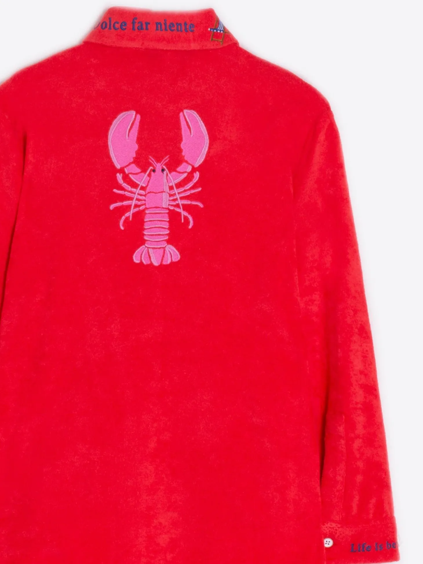 Vilagallo Camisa Bordado Langosta Tejido Toalla Best
