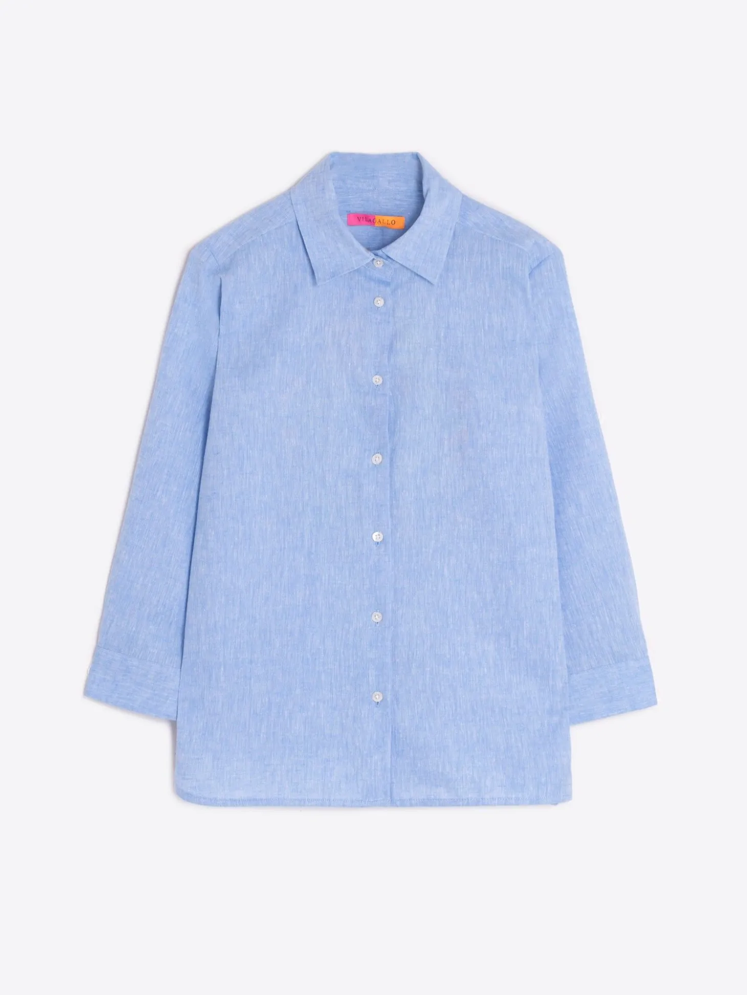 Vilagallo Camisa Espalda Bordada Funtastic Lino Algodon Fashion