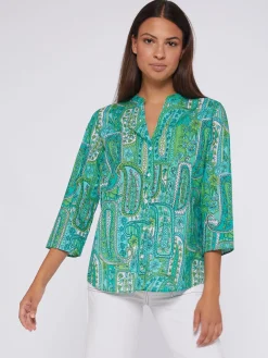 Vilagallo Camisa Estampada Paisley Verde Store