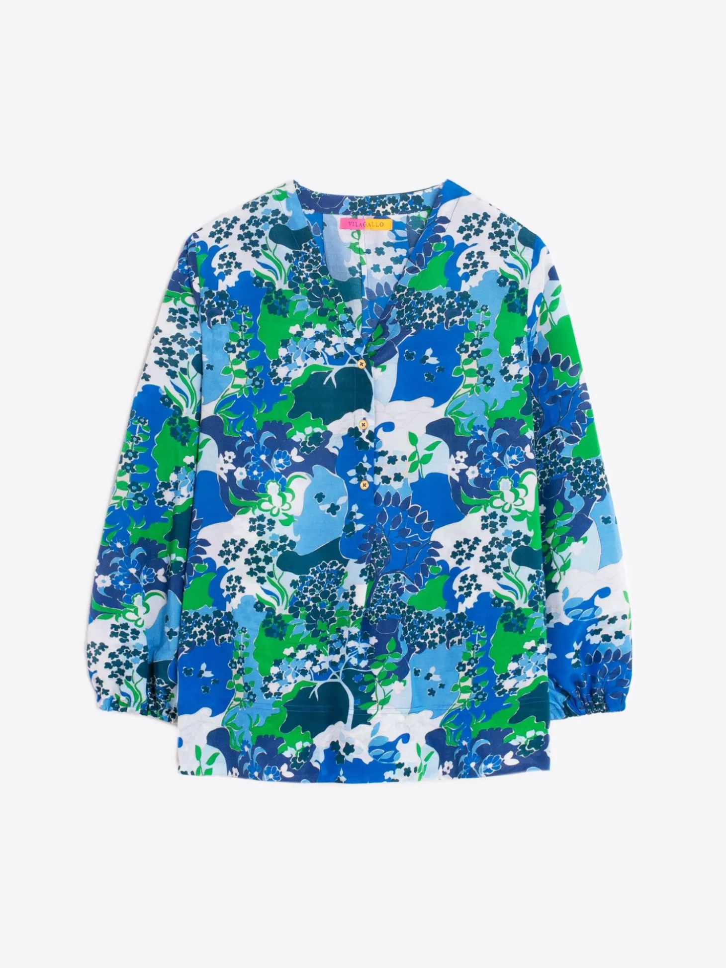 Vilagallo Camisa Estampado Blue Blossom New