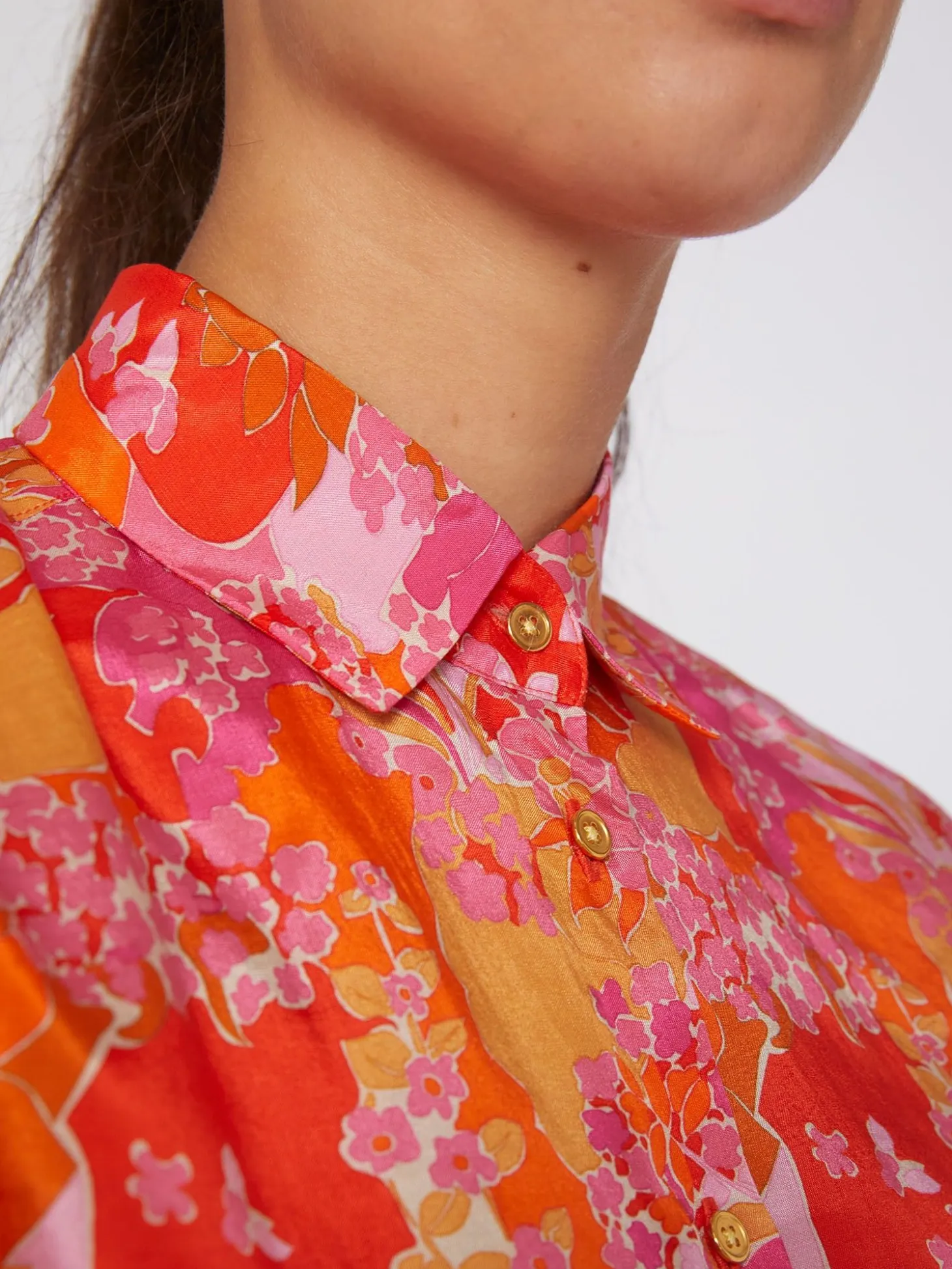 Vilagallo Camisa Estampado Pink Blossom Clearance