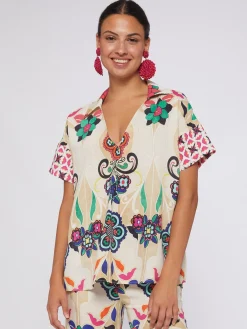 Vilagallo Camisa Floral Noveau Print Store