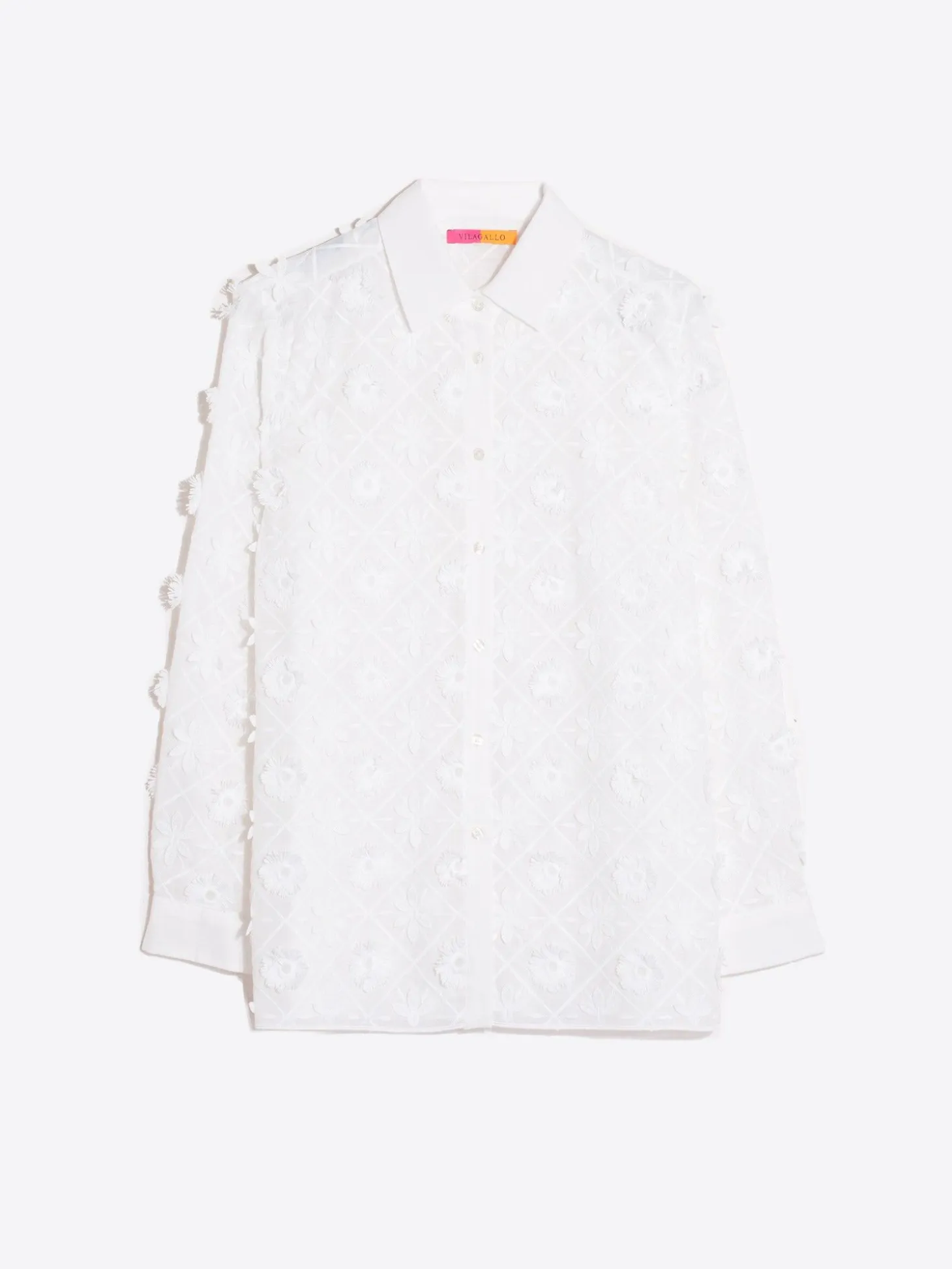 Vilagallo Camisa Flores Bordadas New