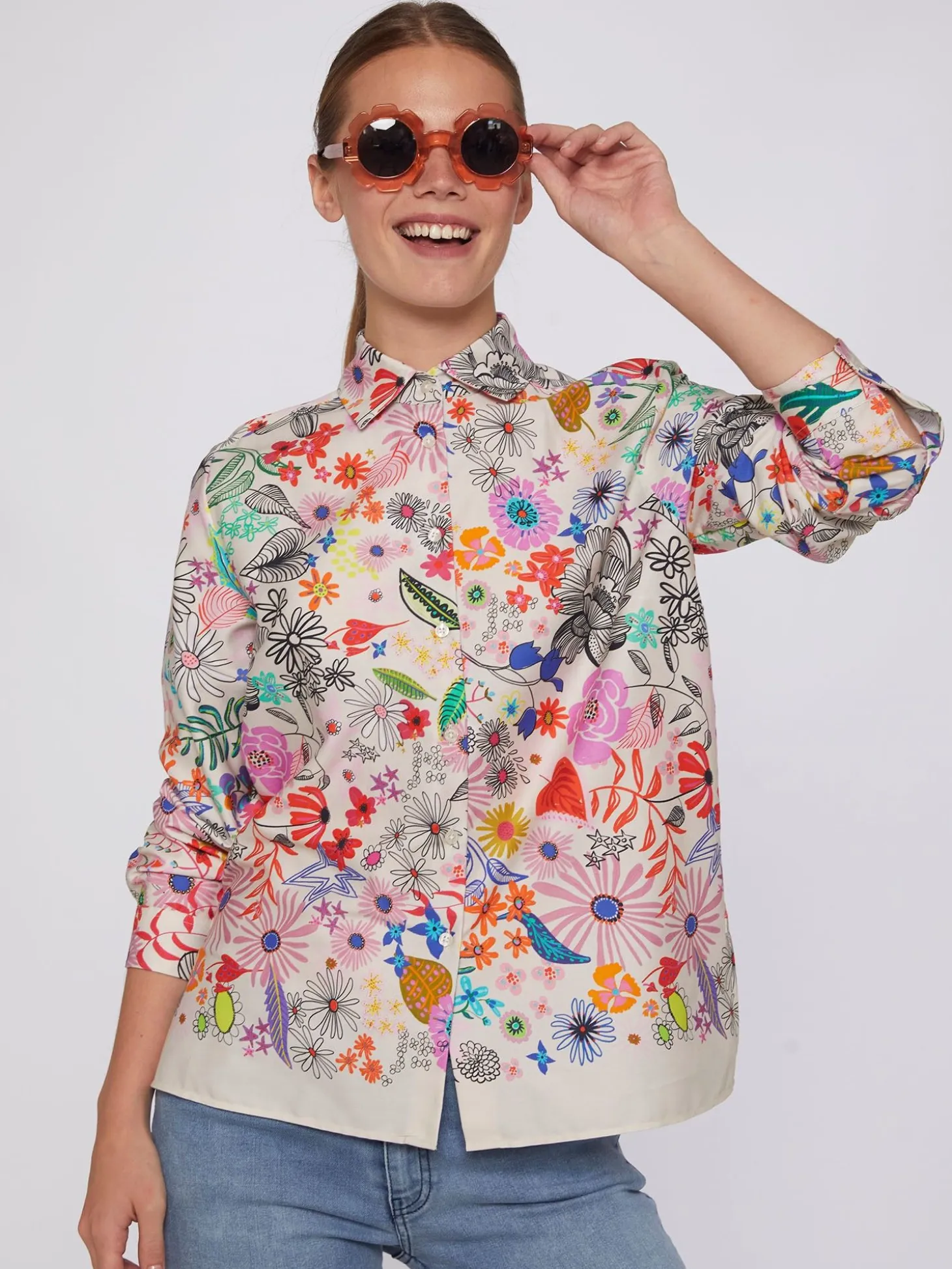 Vilagallo Camisa Flores Pintadas Cheap