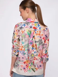 Vilagallo Camisa Flores Pintadas Cheap
