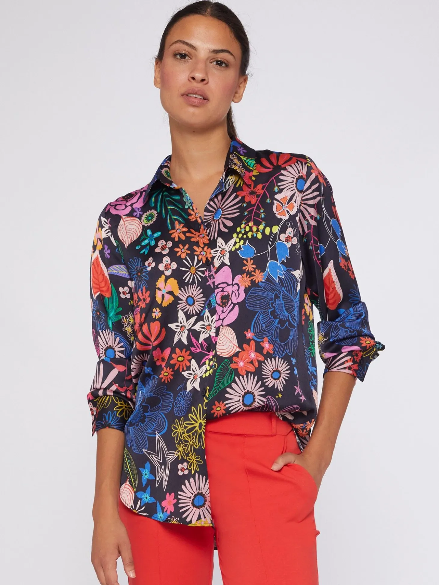 Vilagallo Camisa Fluida Estampado Flores Online