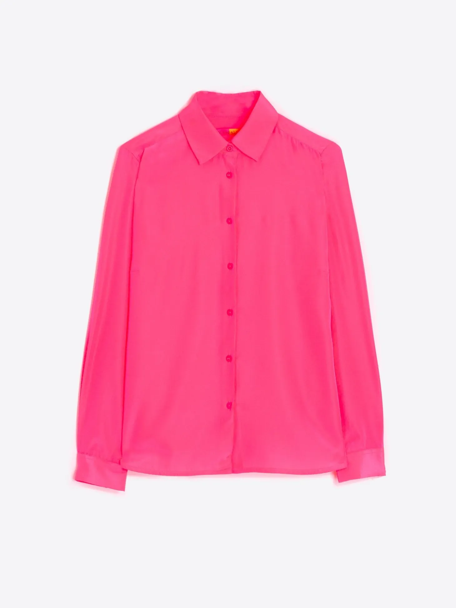Vilagallo Camisa Fluida Rosa Fluor Fashion