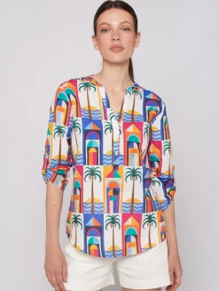 Vilagallo Camisa Francina Palm Beach Linen Cotton Online