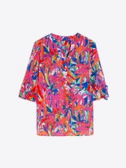 Vilagallo Camisa Francina Palm Tree Print Outlet