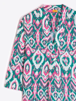 Vilagallo Camisa Laminado Oro Estampado Ikat Cheap