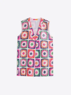 Vilagallo Camisa Lentejuelas Crochet New