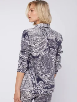 Vilagallo Camisa Lino Estampado Paisley Online