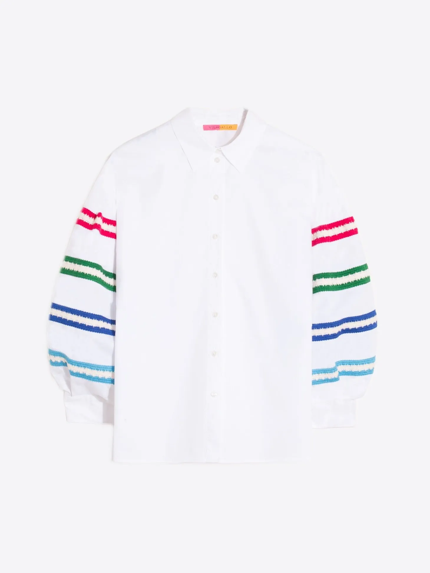 Vilagallo Camisa Mangas Abullonadas Popelin Blanco Store