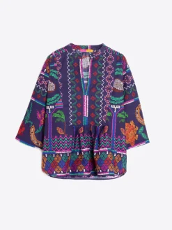 Vilagallo Camisa Marino Menorca Cross Stitch Print New