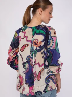 Vilagallo Camisa Maxi Paisley Print Outlet