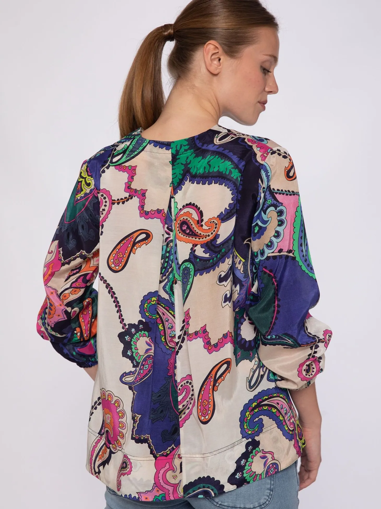 Vilagallo Camisa Maxi Paisley Print Outlet