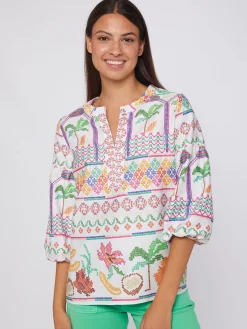 Vilagallo Camisa Menorca Cross Stitch Print Store