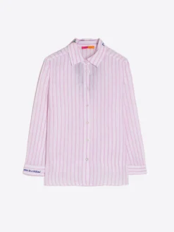 Vilagallo Camisa Petra Emb Pink Stripe M Online