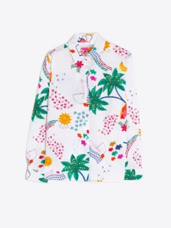 Vilagallo Camisa Popelin Estampado Tropical New