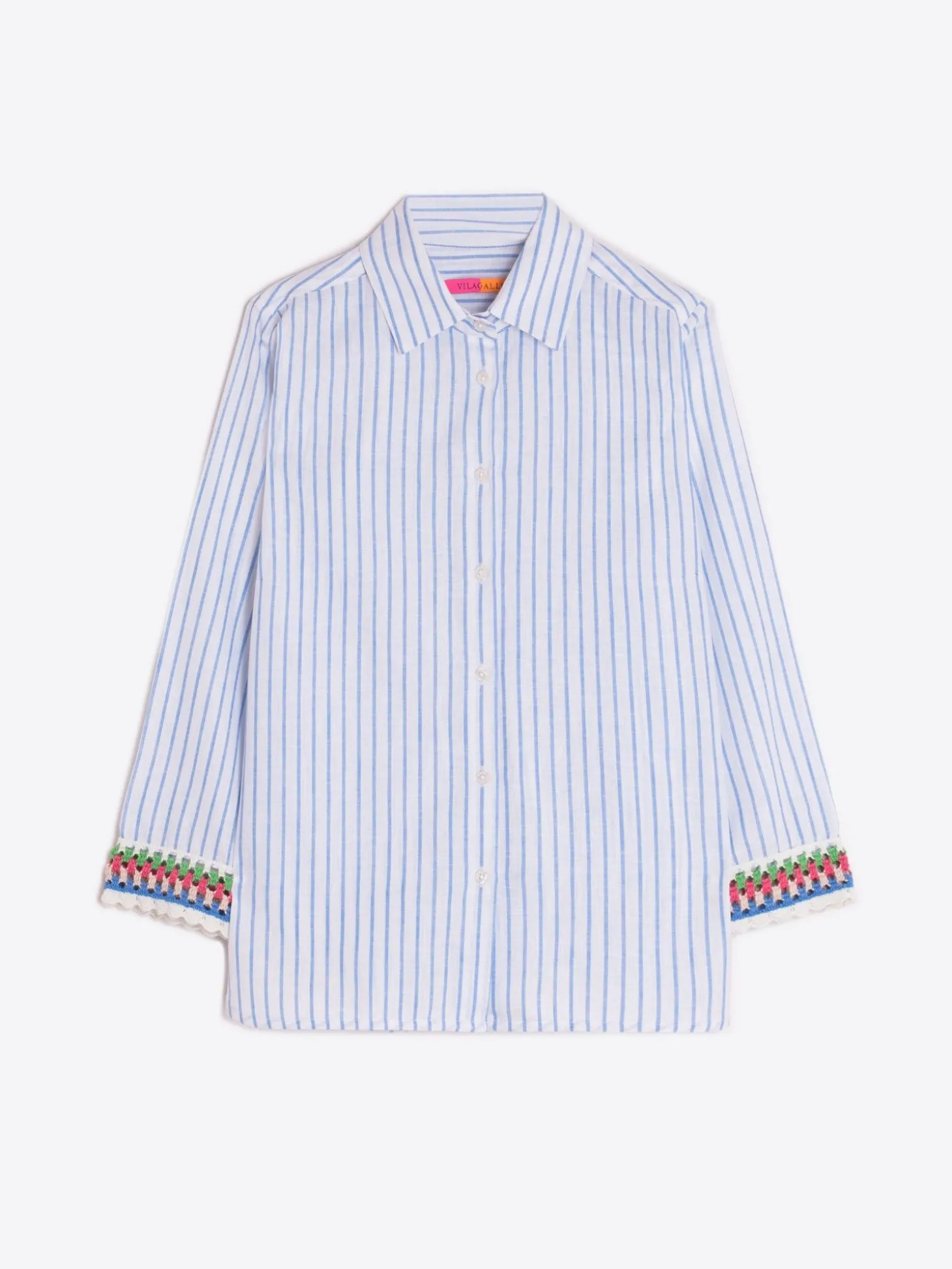 Vilagallo Camisa Rayas Con Lino Pasaman Fashion