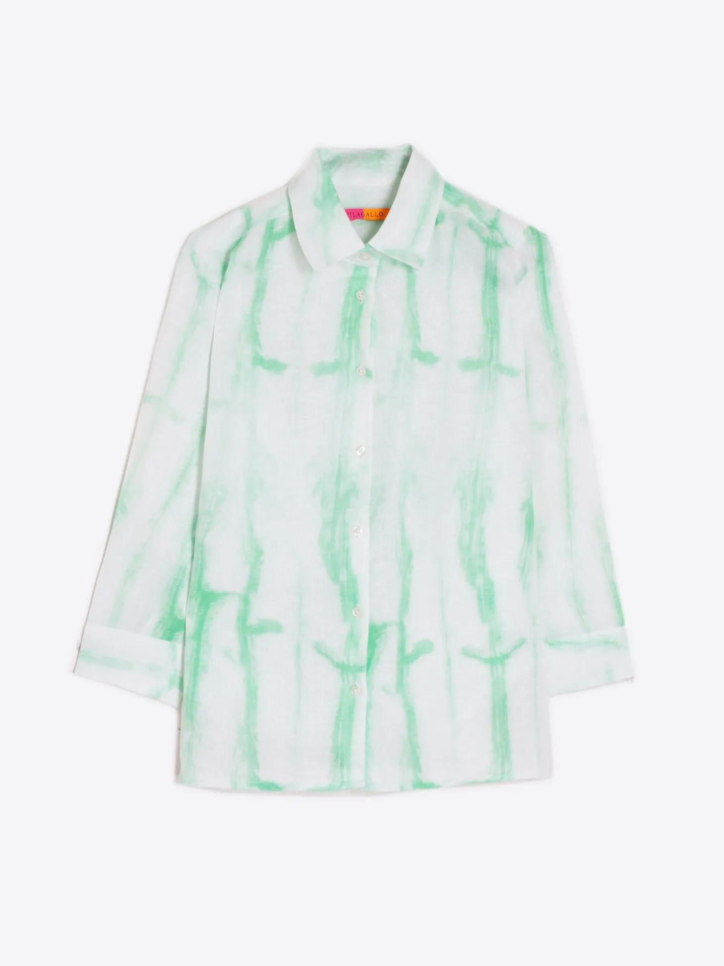 Vilagallo Camisa Sara Green Tie Dye Flash Sale