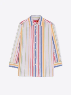 Vilagallo Camisa Sara Stripe Multicolour Best Sale