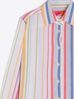 Vilagallo Camisa Sara Stripe Multicolour Best Sale