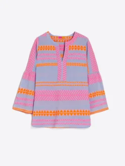 Vilagallo Camisa Tilda Milos Blue Neon Flash Sale