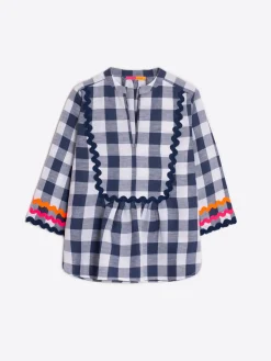 Vilagallo Camisa Vichy Navy Sale