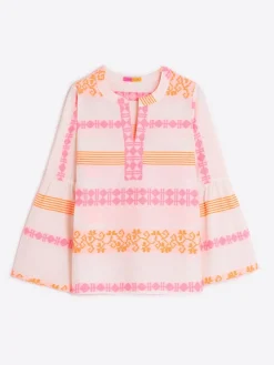Vilagallo Camisa Volante Manga Jacquard Fluor Store