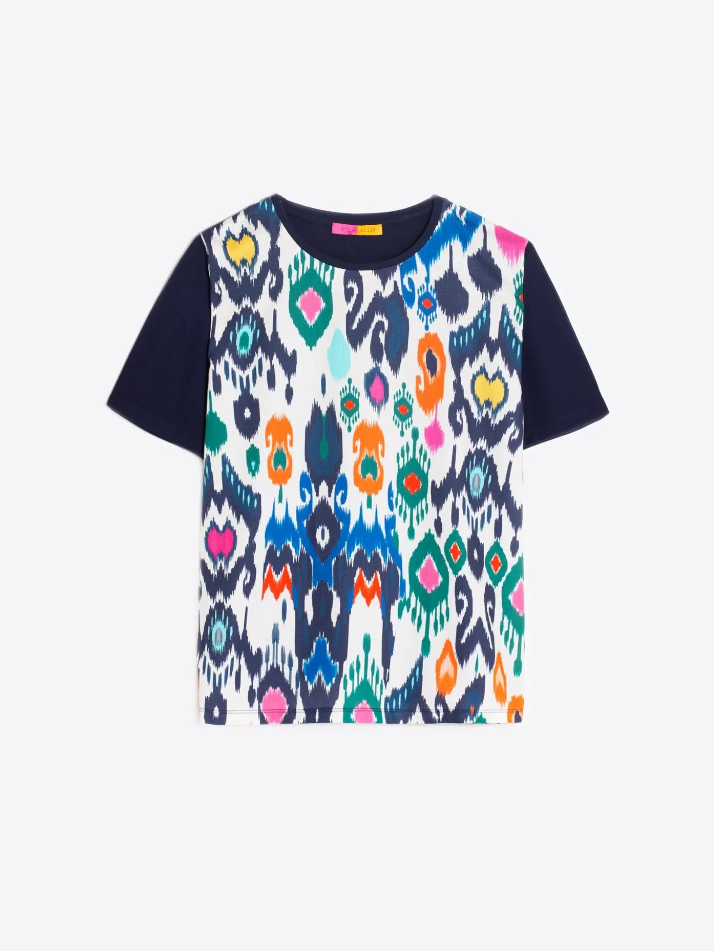 Vilagallo Camiseta Algodon Estampado Ikat Discount