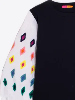 Vilagallo Camiseta Mangas Bordadas Ikat Clearance