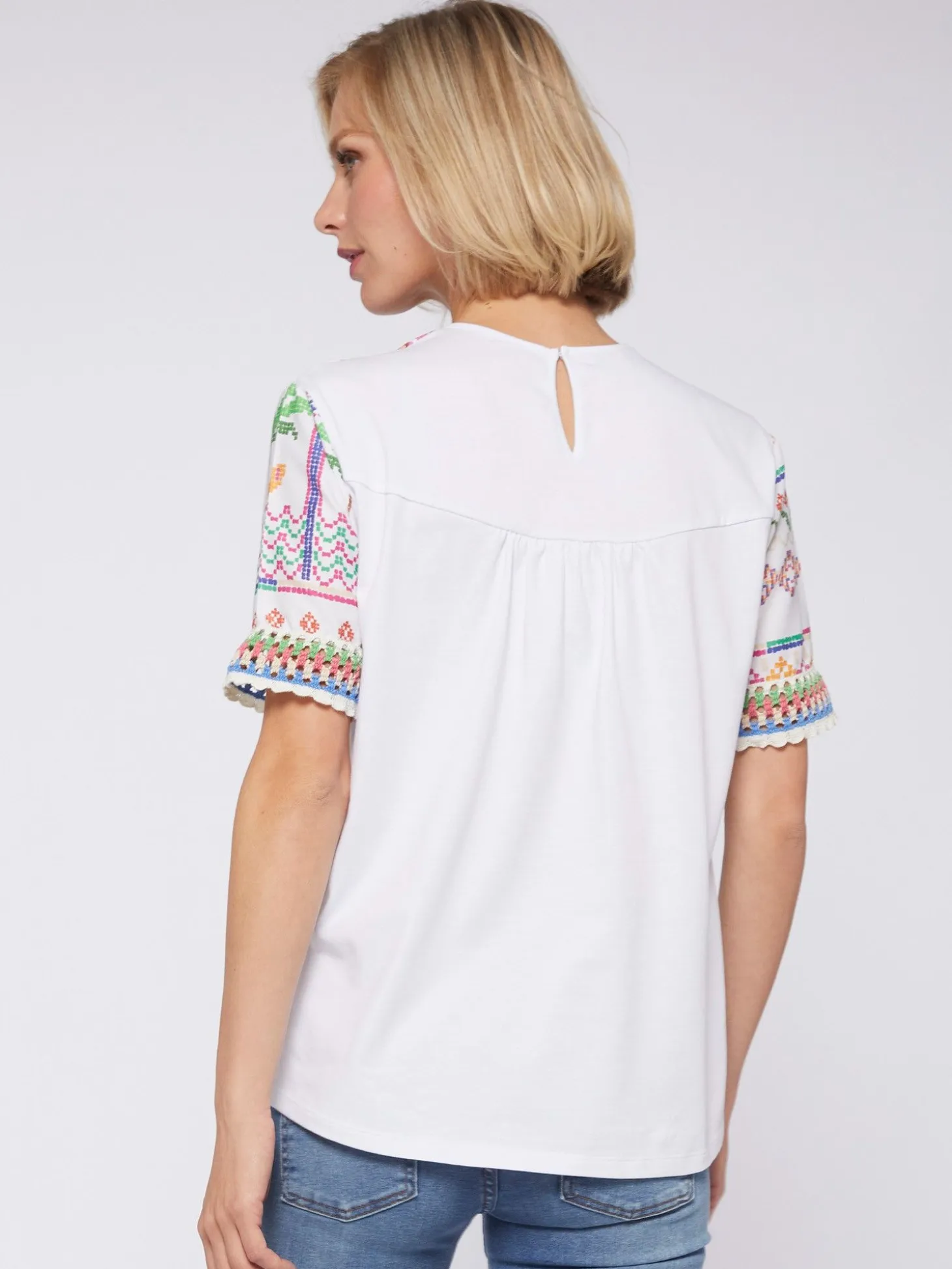 Vilagallo Camiseta Menorca Cross Stitch Print Cheap