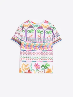 Vilagallo Camiseta Menorca Cross Stitch Print Cheap