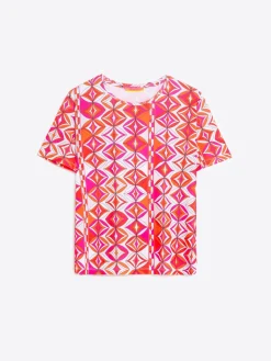 Vilagallo Camiseta Punto Estampado Geometrico Rosa Best