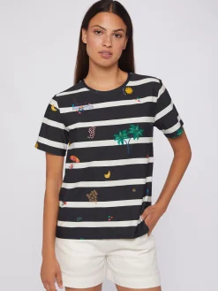 Vilagallo Camiseta Rayas B&N New