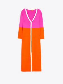 Vilagallo Cardigan Bicolor Rosa Naranja Cheap