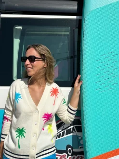 Vilagallo Cardigan Punto Intarsia Palmeras Store