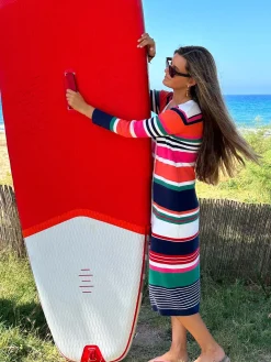 Vilagallo Cardigan Punto Rayas Multicolor Discount
